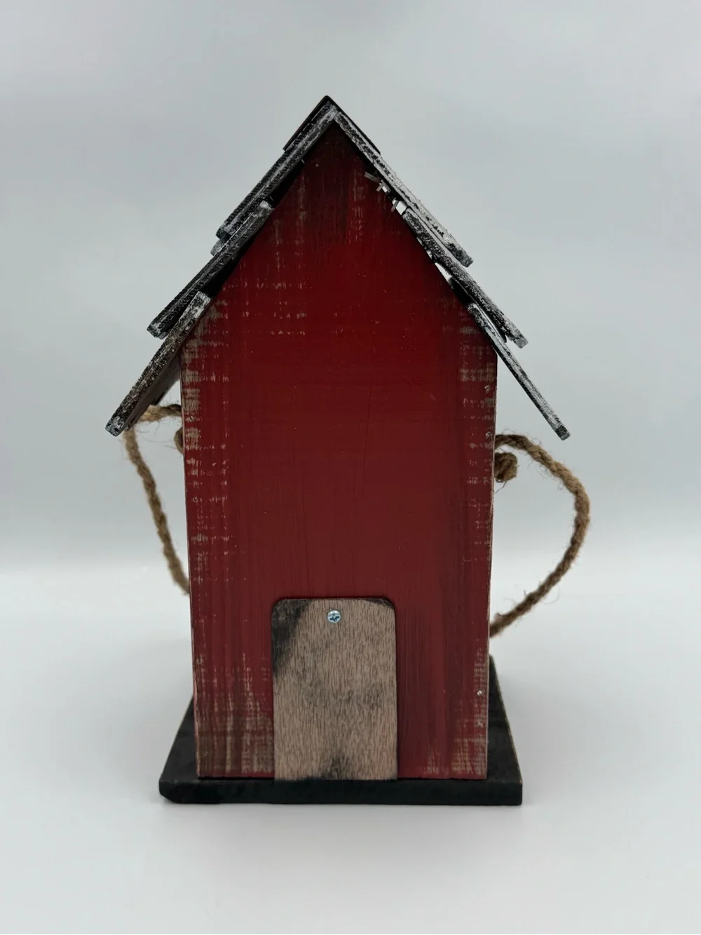 Tellon Collections Rustic Red Cross Wooden Hanging Birdhouse Farmhouse Decor‎